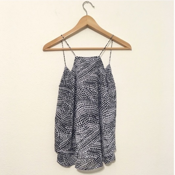 NWOT H&M White & Black Dot Print Tank - Picture 2 of 5